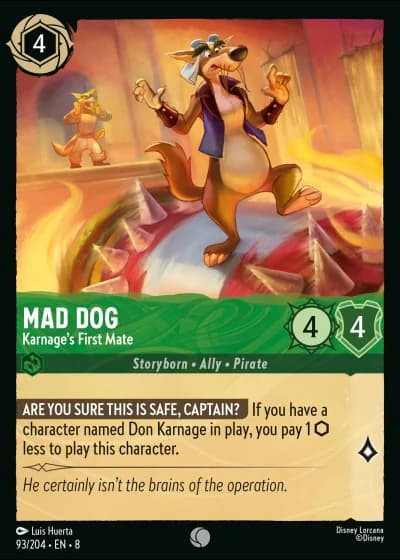 Mad Dog - Karnage's First Mate #93/204 — Reign of Jafar