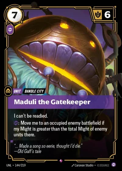 Maduli the Gatekeeper #144/308 — Unleashed