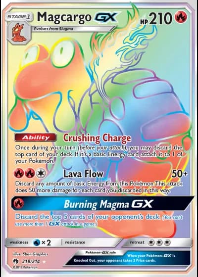 Magcargo GX #218/214 — Lost Thunder