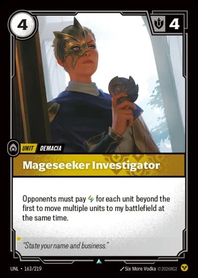 Mageseeker Investigator #163/308 — Unleashed