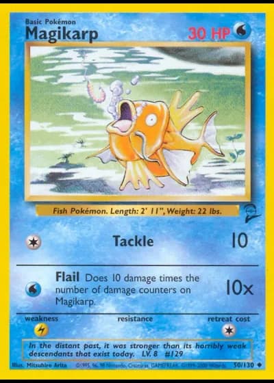 Magikarp #50/130 — Base Set 2