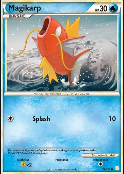 Magikarp #72/123 — HeartGold SoulSilver