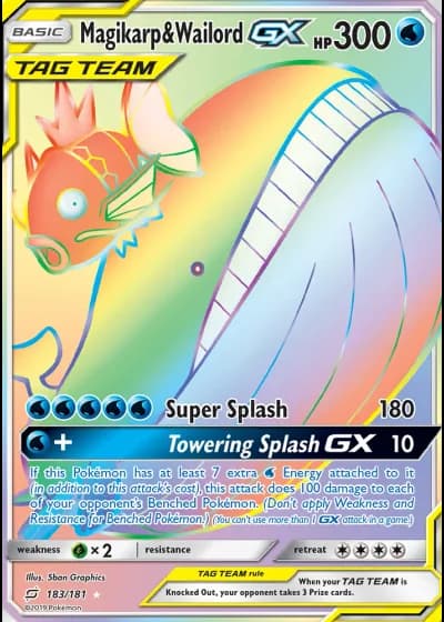 Magikarp & Wailord GX #183/181 — Team Up