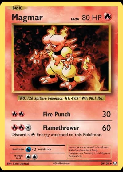 Magmar #20/108 — Evolutions