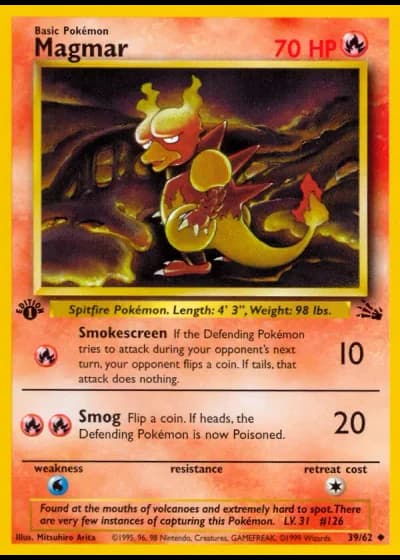 Magmar #39/62 — Fossil