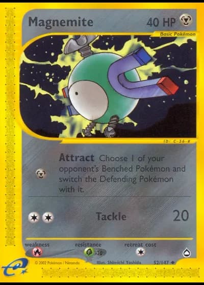 Magnemite #52/147 — Aquapolis