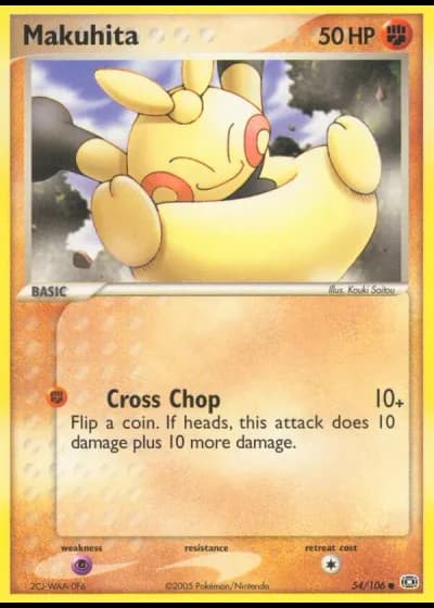 Makuhita #54/106 — EX Smeraldo