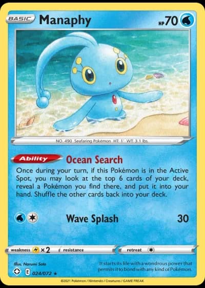 Manaphy #24/72 — Shining Fates