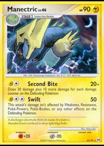 Manectric #22/99 — Arceus