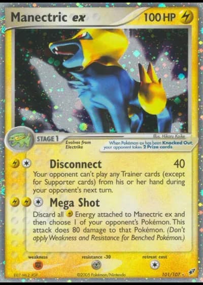 Manectric ex #101/107 — EX Deoxys