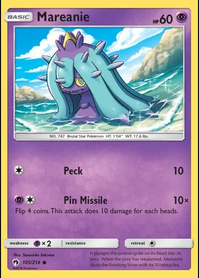 Mareanie #105/214 — Lost Thunder