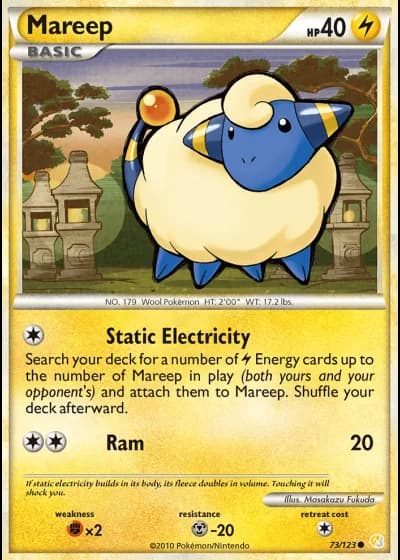 Mareep #73/123 — HeartGold SoulSilver