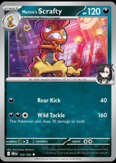 Marnie's Scrafty #133/182 — Destined Rivals