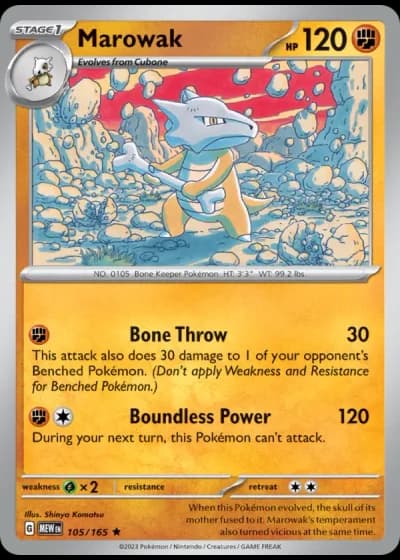 Marowak #105/165 — 151