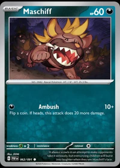 Maschiff #062/91 — Paldean Fates