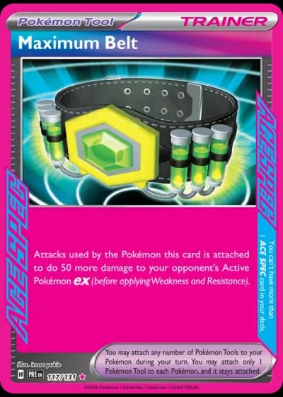 Maximum Belt #117/131 — Prismatic Evolutions