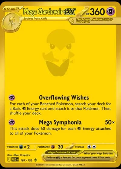 Mega Gardevoir ex #187/132 — Mega Evolution