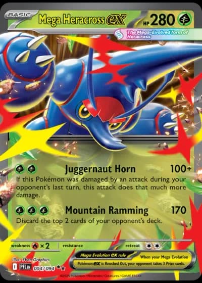 Mega Heracross ex #004/94 — Phantasmal Flames