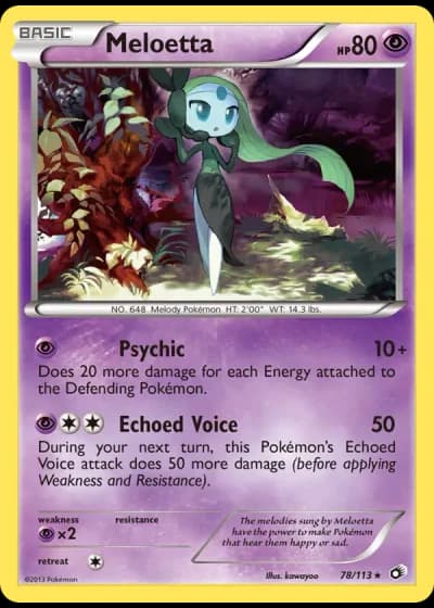 Meloetta #78/113 — Legendary Treasures
