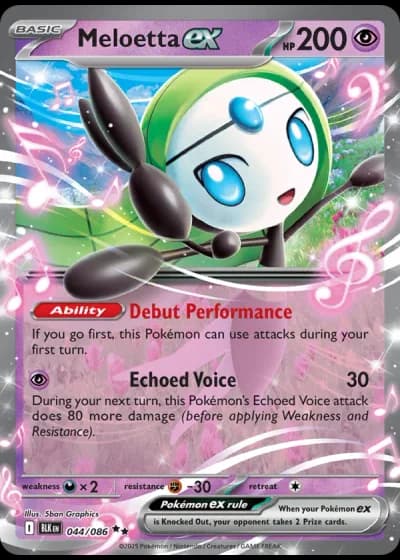 Meloetta ex #044/86 — Black Bolt