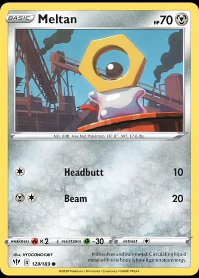 Meltan #129/189 — Darkness Ablaze