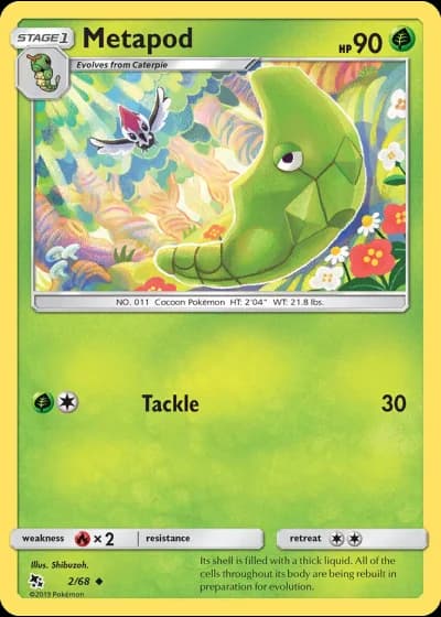 Metapod #2/68 — Hidden Fates