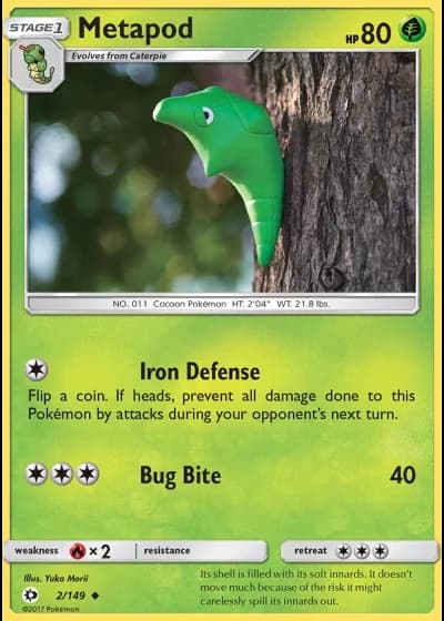 Metapod #2/149 — Sun & Moon