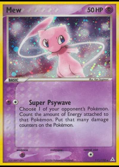 Mew #111/110 — EX Fantasmi di Holon