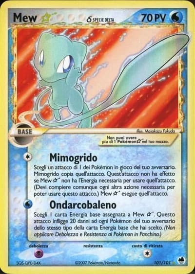 Mew Gold Star #101/101 — EX L'Isola dei Draghi