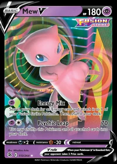 Mew V #113/264 — Fusion Strike