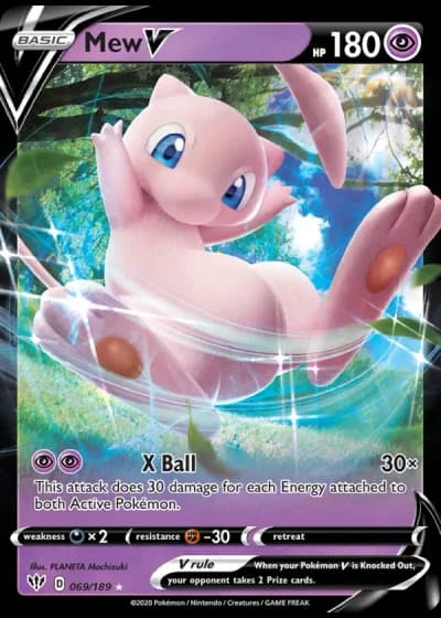 Mew V #69/189 — Darkness Ablaze