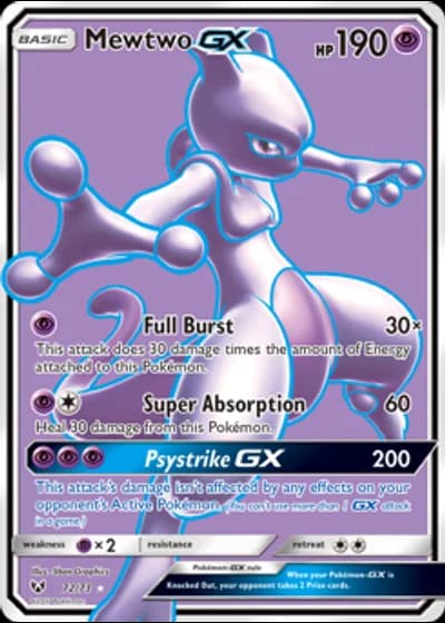 Mewtwo GX #72 — Shining Legends