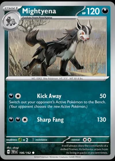 Mightyena #106/162 — Temporal Forces