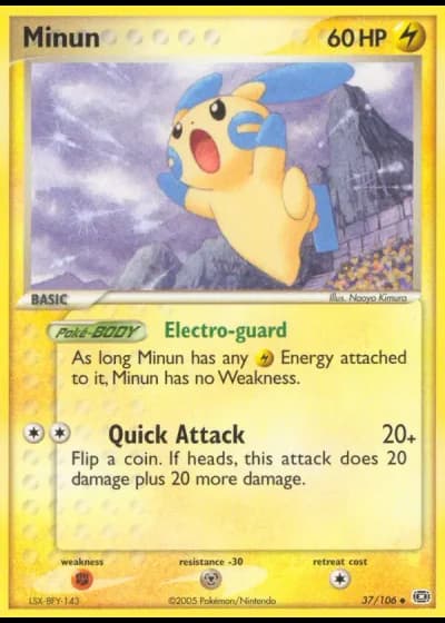 Minun #37/106 — Emerald