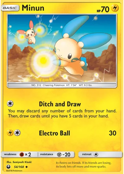 Minun #54/168 — Celestial Storm