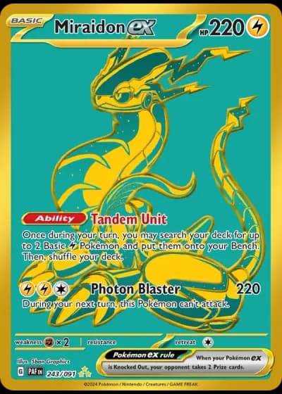 Miraidon ex #243/91 — Paldean Fates
