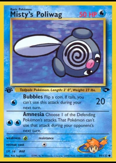 Misty's Poliwag #89/132 — Gym Challenge