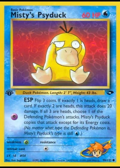 Misty's Psyduck #90/132 — Gym Challenge