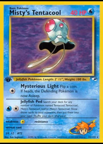 Misty's Tentacool #32/132 — Gym Heroes