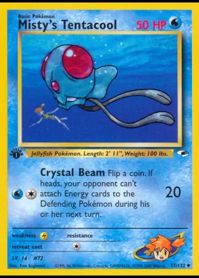 Misty's Tentacool #57/132 — Gym Heroes