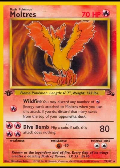Moltres #27/62 — Fossil