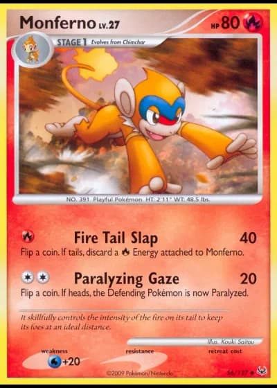 Monferno #56/127 — Platinum