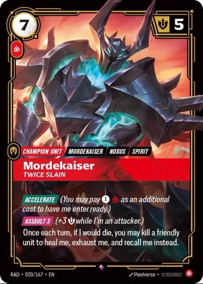 Mordekaiser, Twice Slain #020/189 — Radiance
