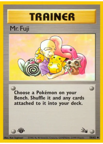 Mr. Fuji (1st Edition) #58/62 — Fossil (1st Edition)