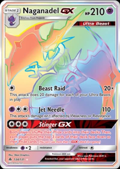 Naganadel GX #134/131 — Forbidden Light