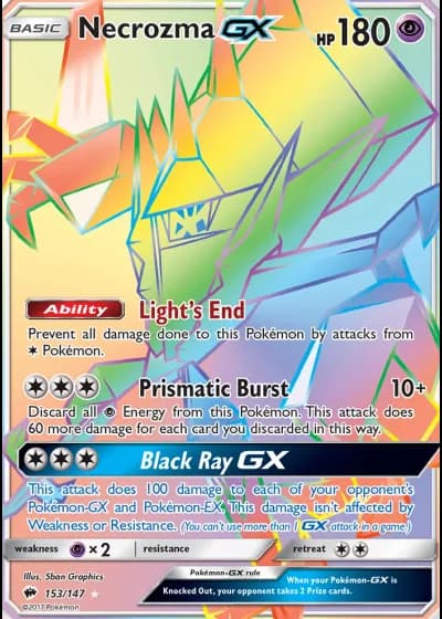 Necrozma GX #153/147 — Burning Shadows