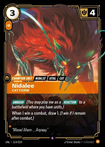 Nidalee, Cat Form #114/308 — Unleashed