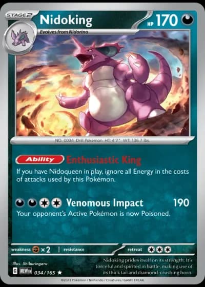 Nidoking #034/165 — 151
