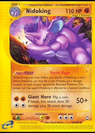 Nidoking #24/147 — Aquapolis
