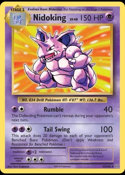 Nidoking #45/108 — Evolutions